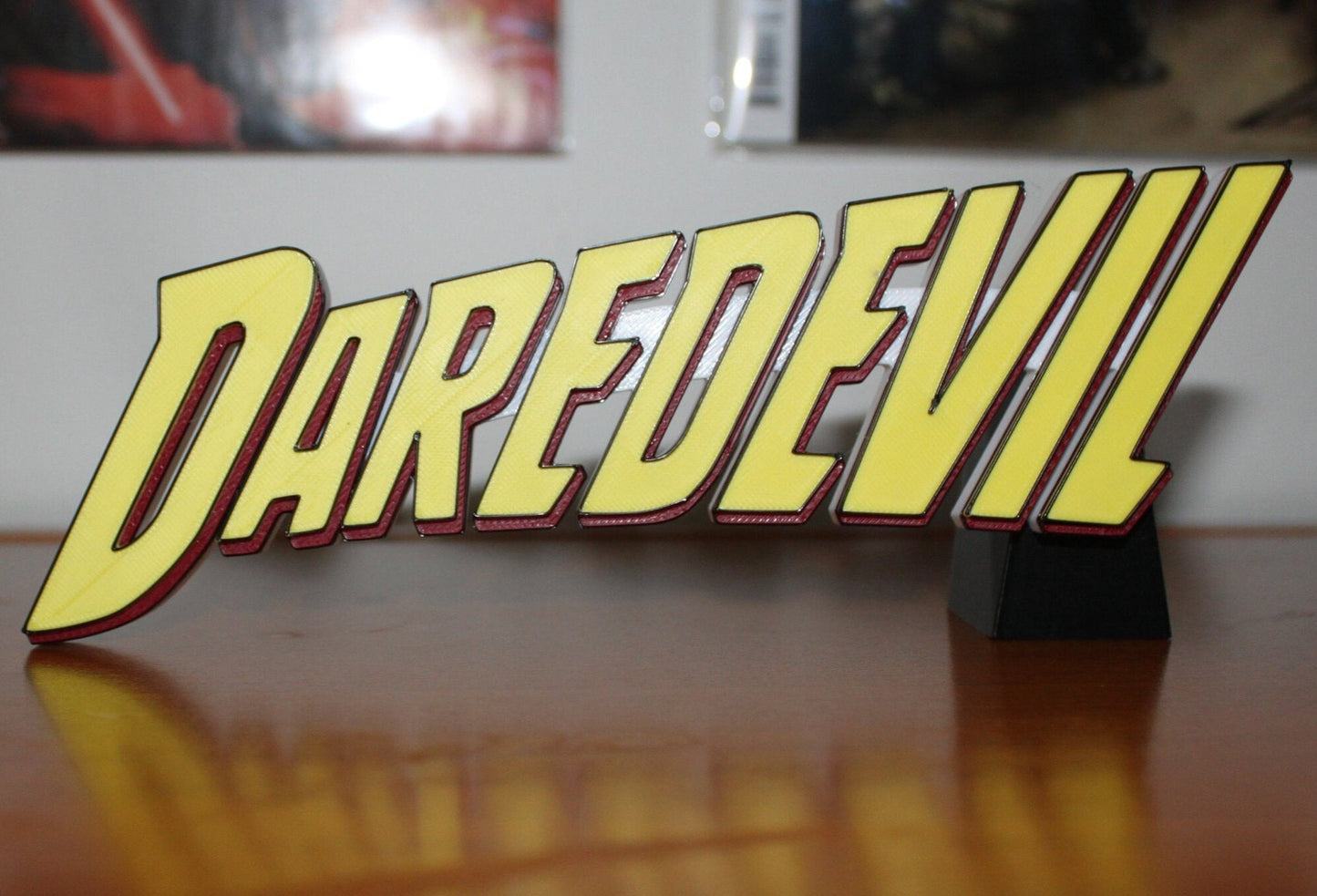 Daredevil 3D printed Comic Logo Art