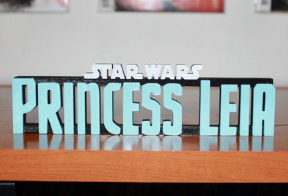 Princess Leia 3D printed Logo Art