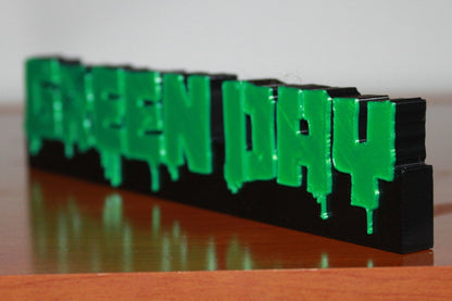 Green Day 3D Printed Logo Art