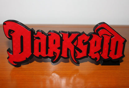 Darkseid 3D printed Comic Logo Art