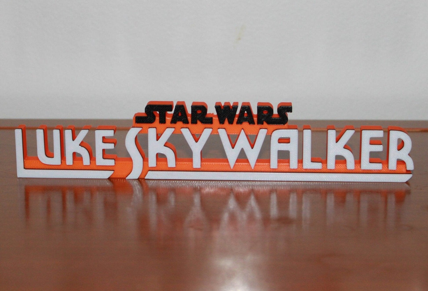 Luke Skywalker 3D printed Logo Sign Wall Desk Shelf Art