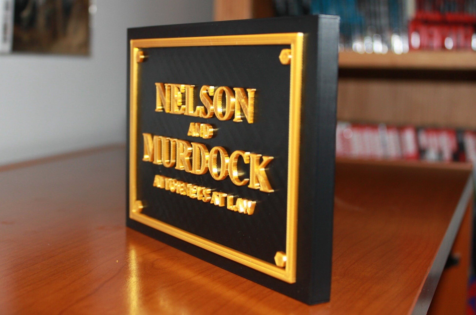 Daredevil "Nelson and Murdock" 3D printed Comic Logo Art