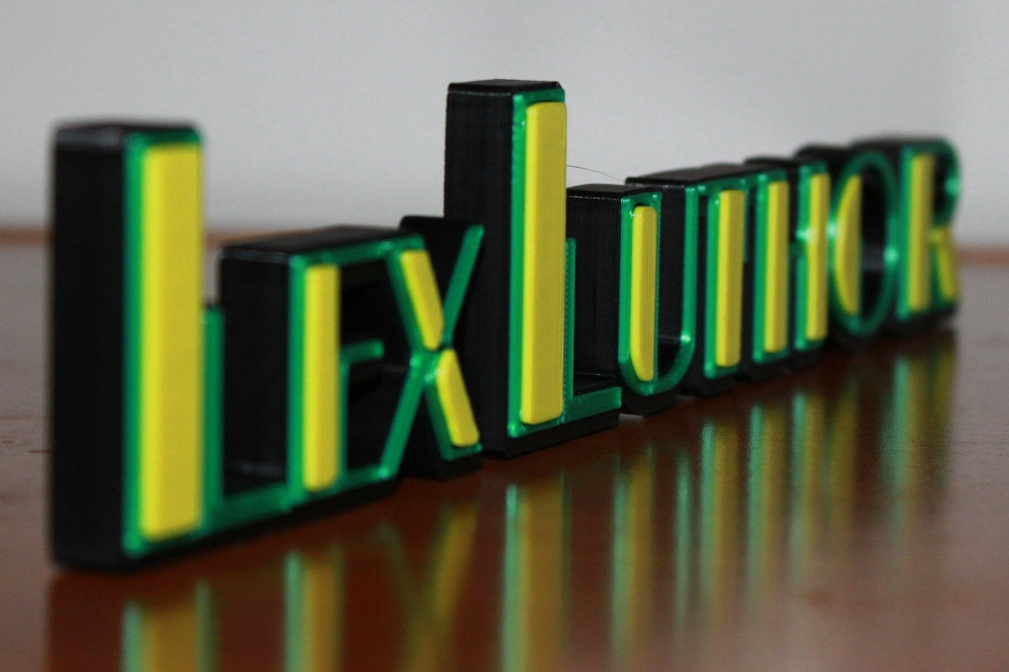 Lex Luthor 3D printed Comic Logo Art