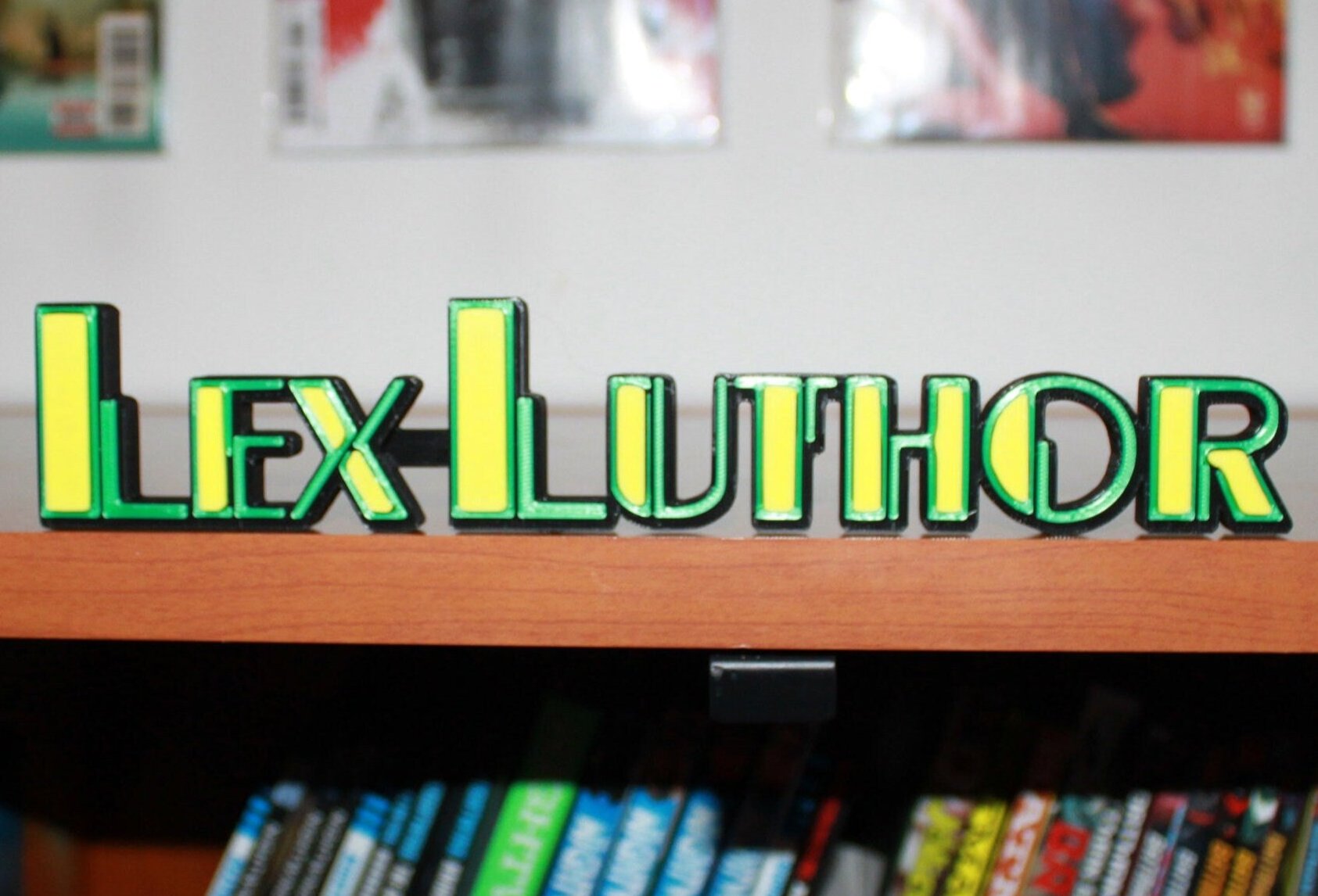 Lex Luthor 3D printed Comic Logo Art