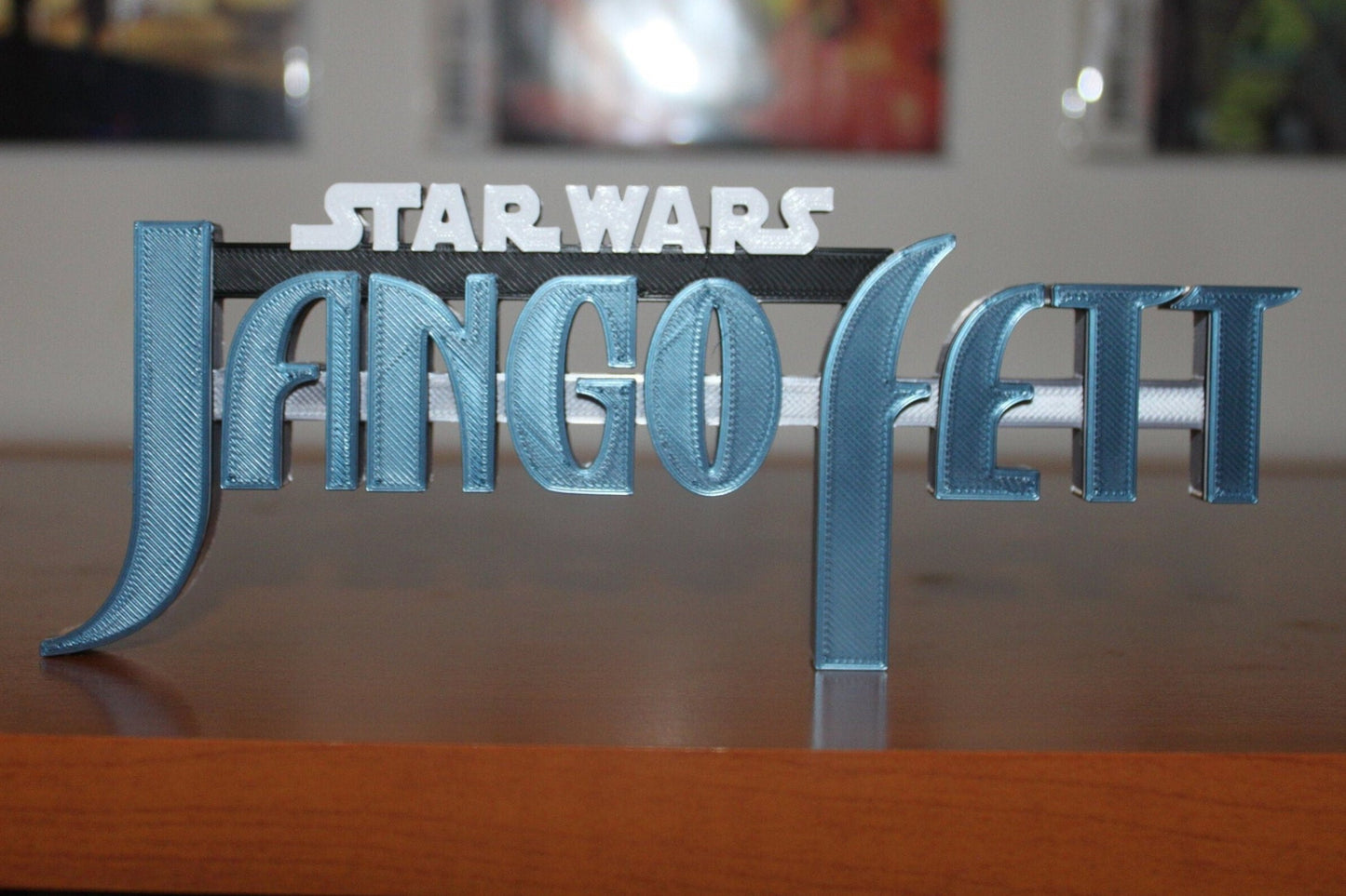 Jango Fett 3D printed Comic Logo Art