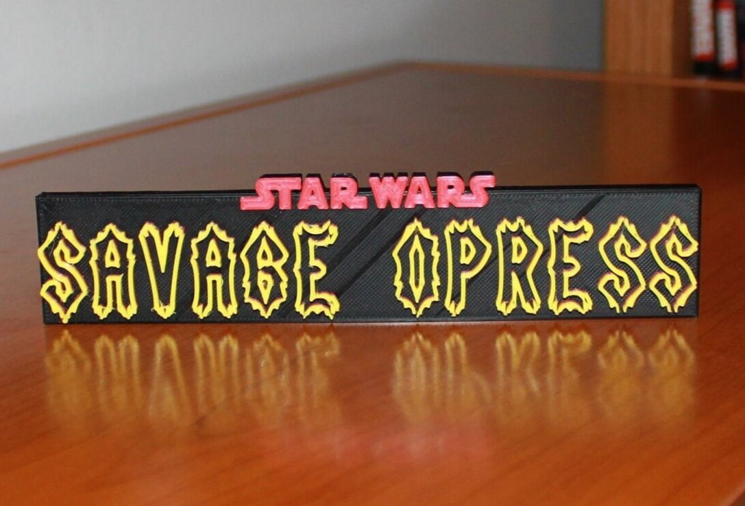 Savage Opress 3D printed Logo Art