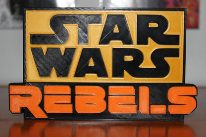 Star Wars Rebels 3D printed Logo Art