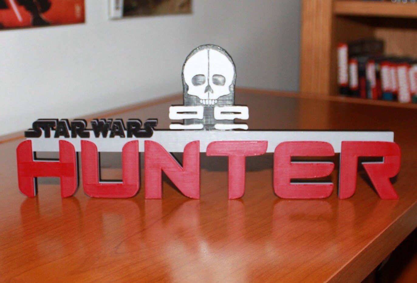 Hunter 3D printed Logo Art