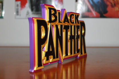 Black Panther 3D printed Comic Logo Art