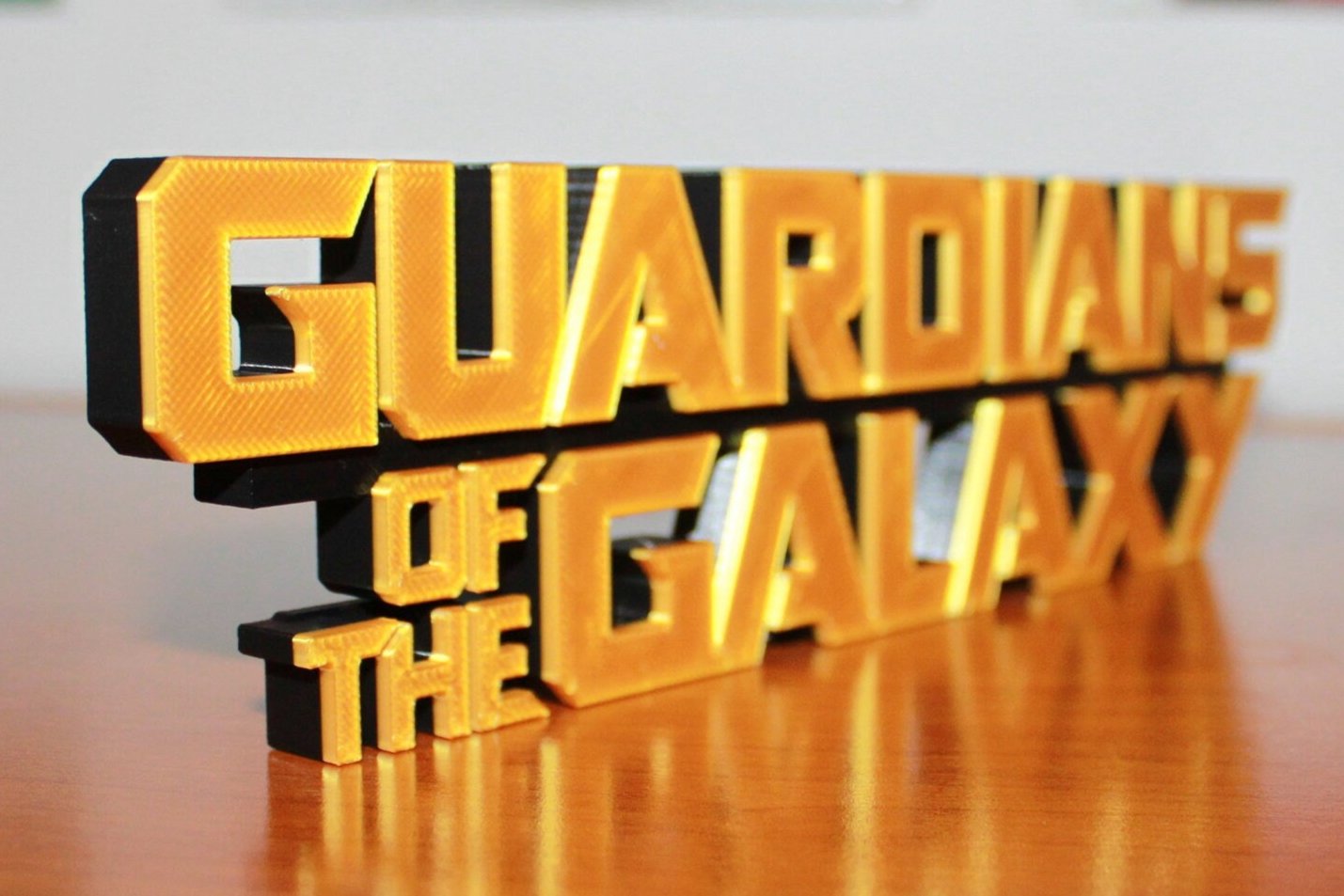 Guardians of the Galaxy 3D printed Comic Logo Art