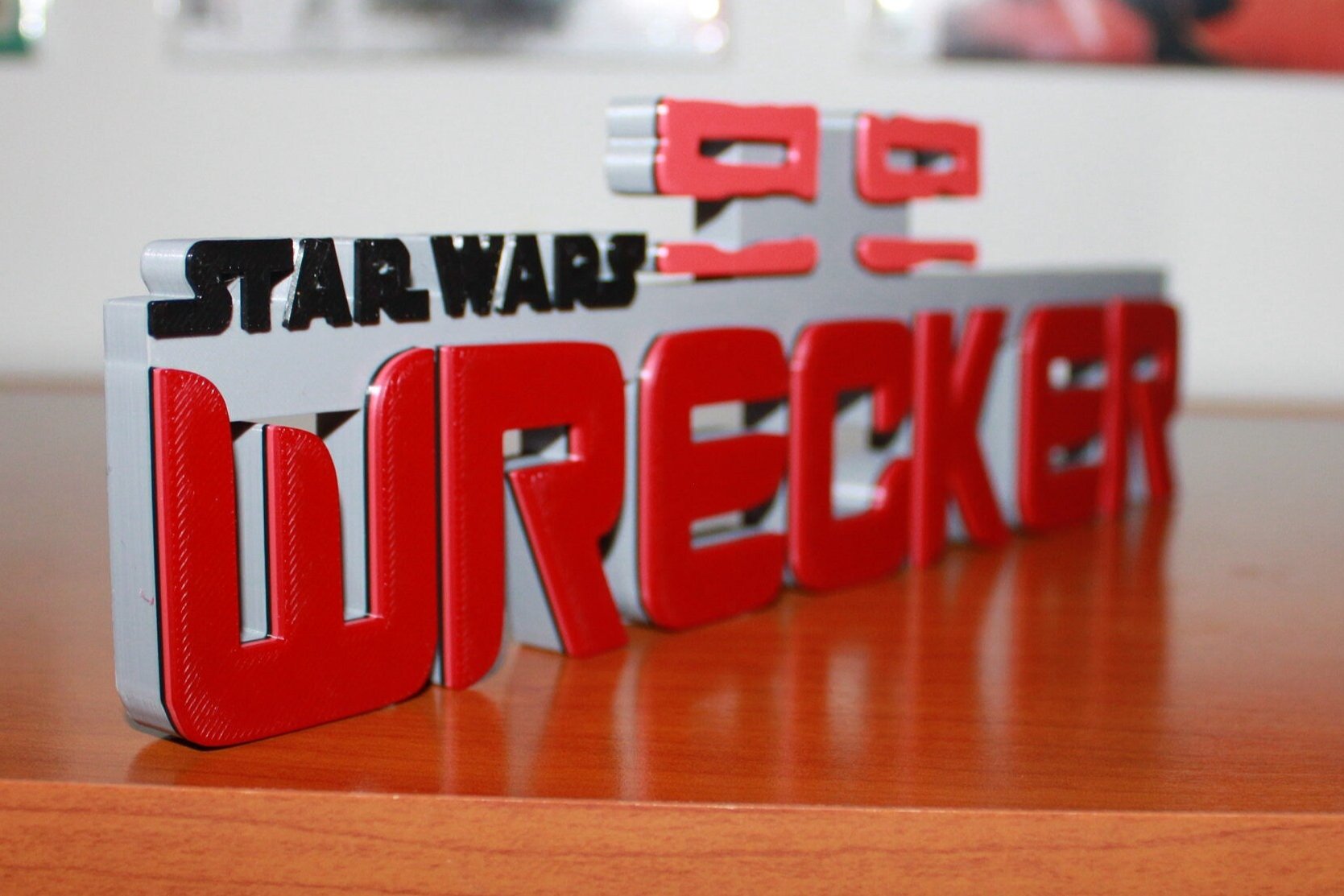 Wrecker 3D printed Logo Art