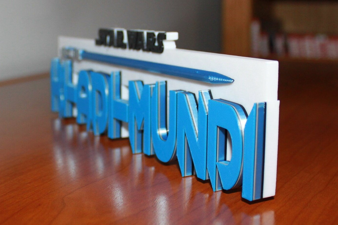 Ki-Adi-Mundi w/lightsaber 3D printed Logo Art