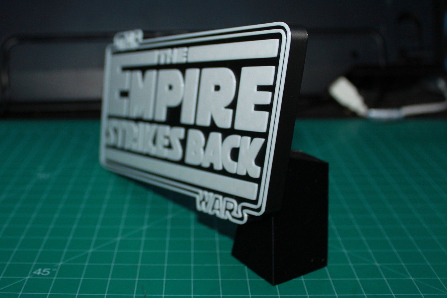 Star Wars The Empire Strikes Back 3D printed Logo Art