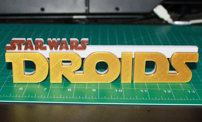 Droids 3D printed Logo Art