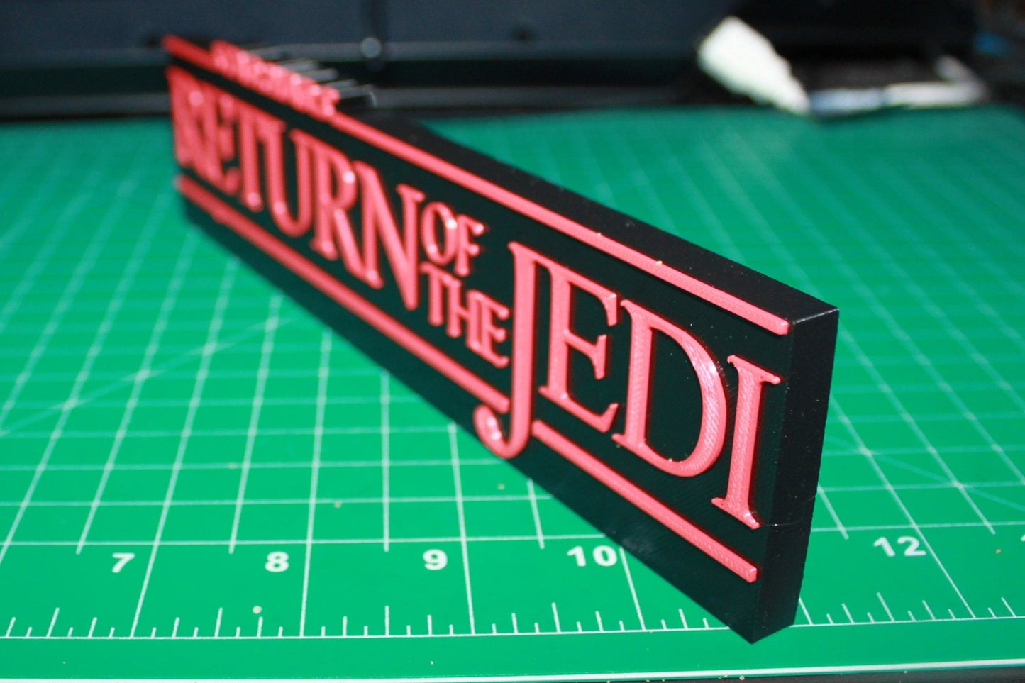 Star Wars Return of the Jedi 3D printed Logo Art