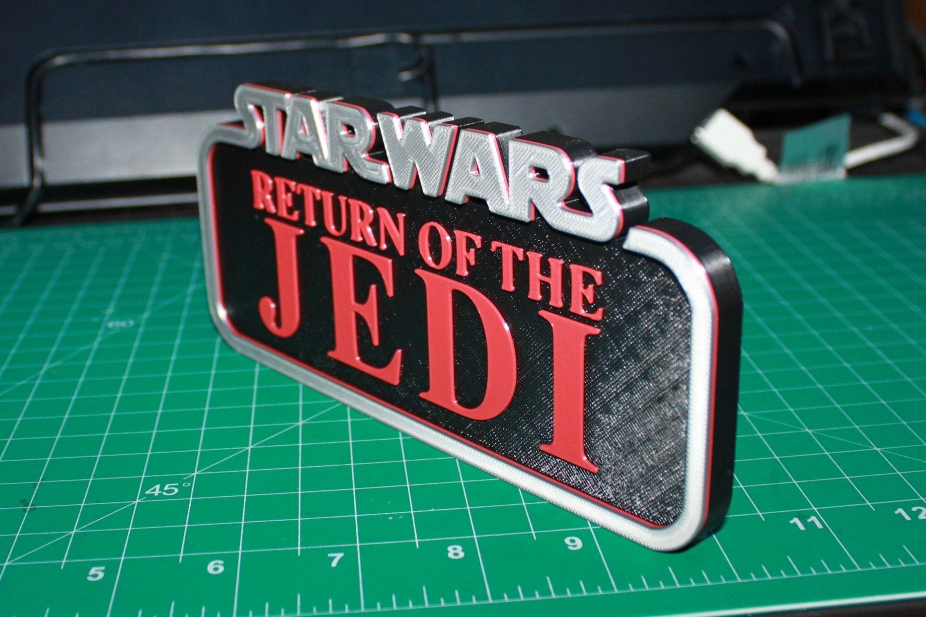 Star Wars Return of the Jedi 3D printed Logo Art