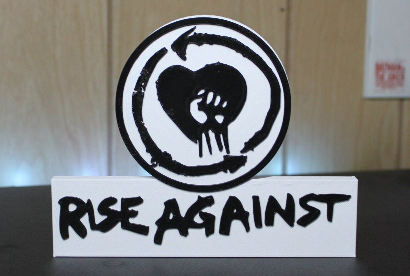 Rise Against 3D Printed Logo 3D Art