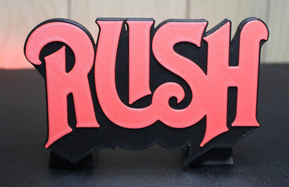 Rush 3D Printed Logo 3D Art