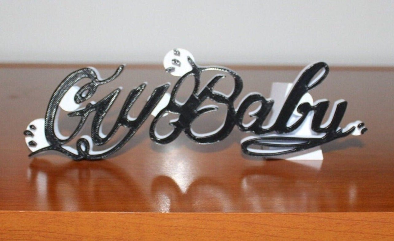 CryBaby, Lil Peep 3D Printed Logo Art