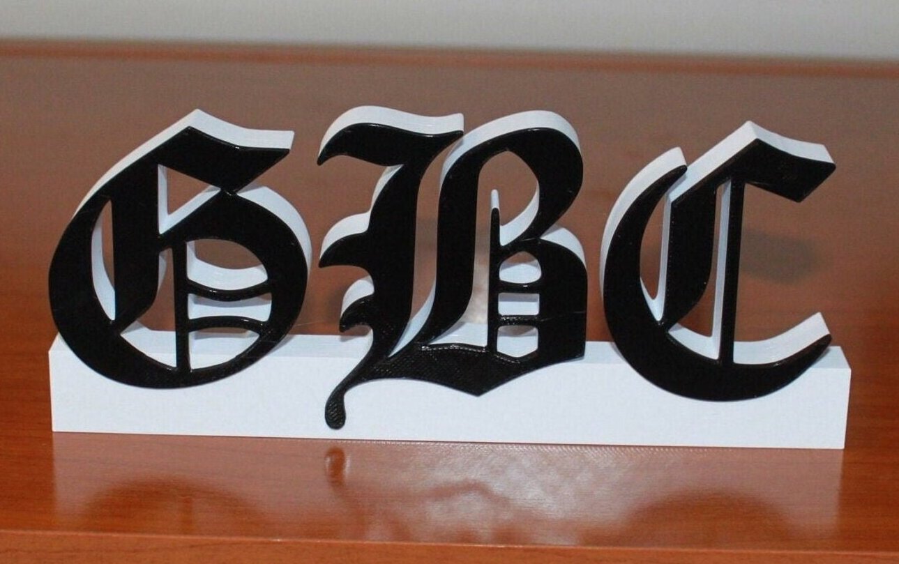 GBC, GothBoiClique, Lil Peep 3D Logo Art