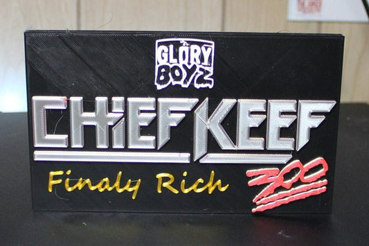 Chief Keef 3D Printed Logo Art