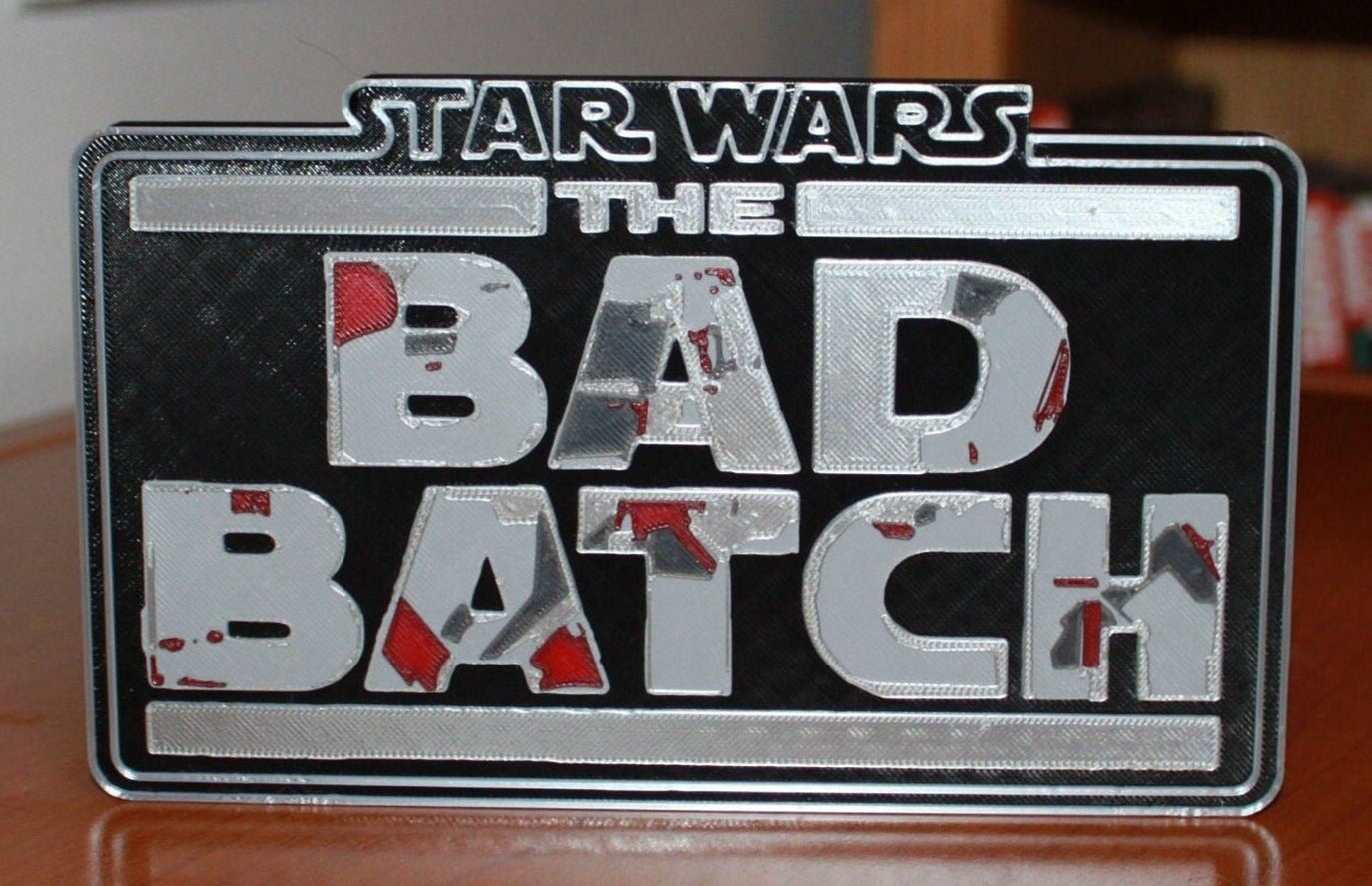 Bad Batch 3D printed Logo Art