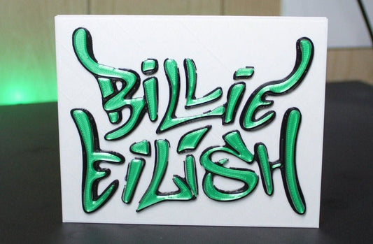 Billie Eilish 3D Printed Logo 3D Art