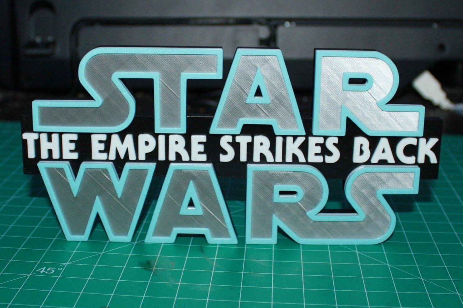 Star Wars The Empire Strikes Back 3D printed Logo Art