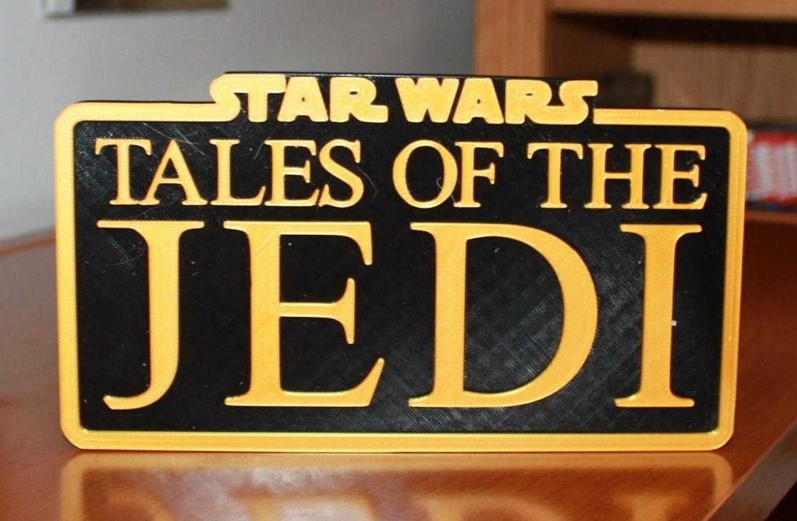 Tales of the Jedi 3D printed Logo Art