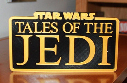 Tales of the Jedi 3D printed Logo Art