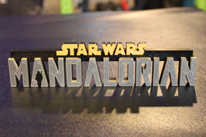 Mandalorian 3D printed Logo Art