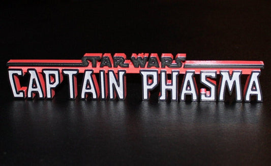 Captain Phasma 3D printed Logo Art