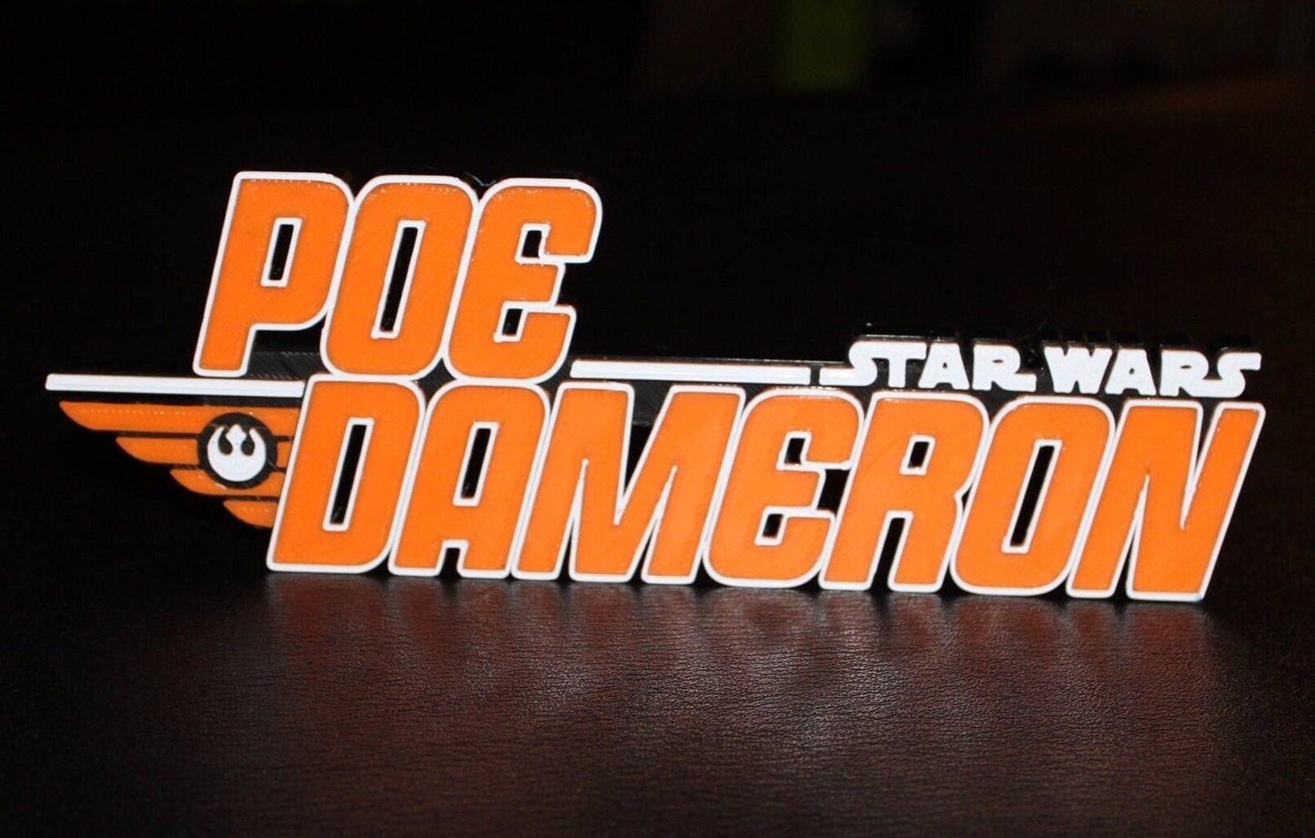 Poe Dameron 3D printed Logo Art