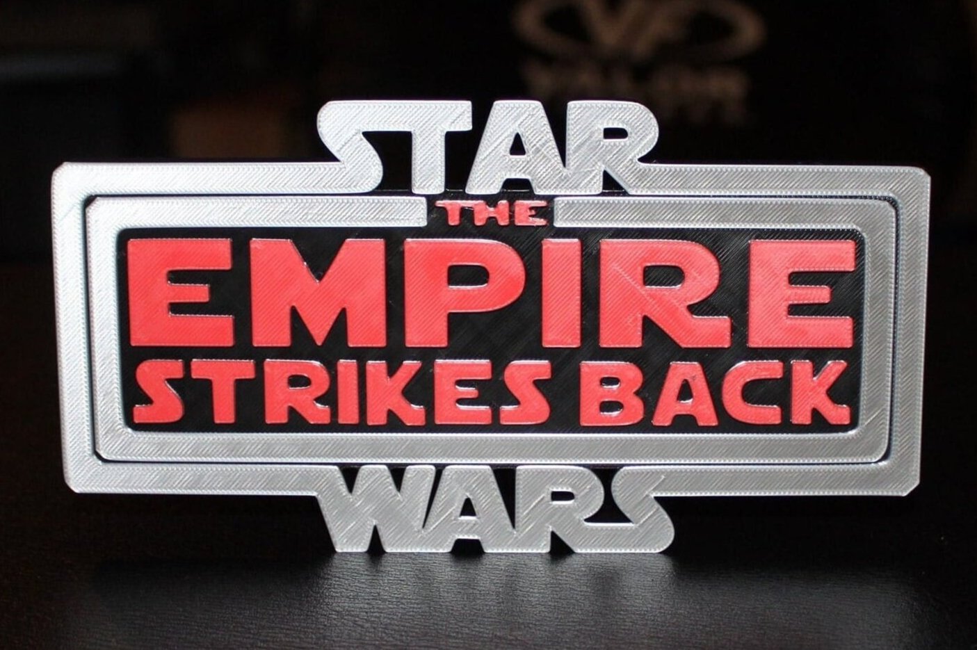 Star Wars The Empire Strikes Back 3D printed Logo Art