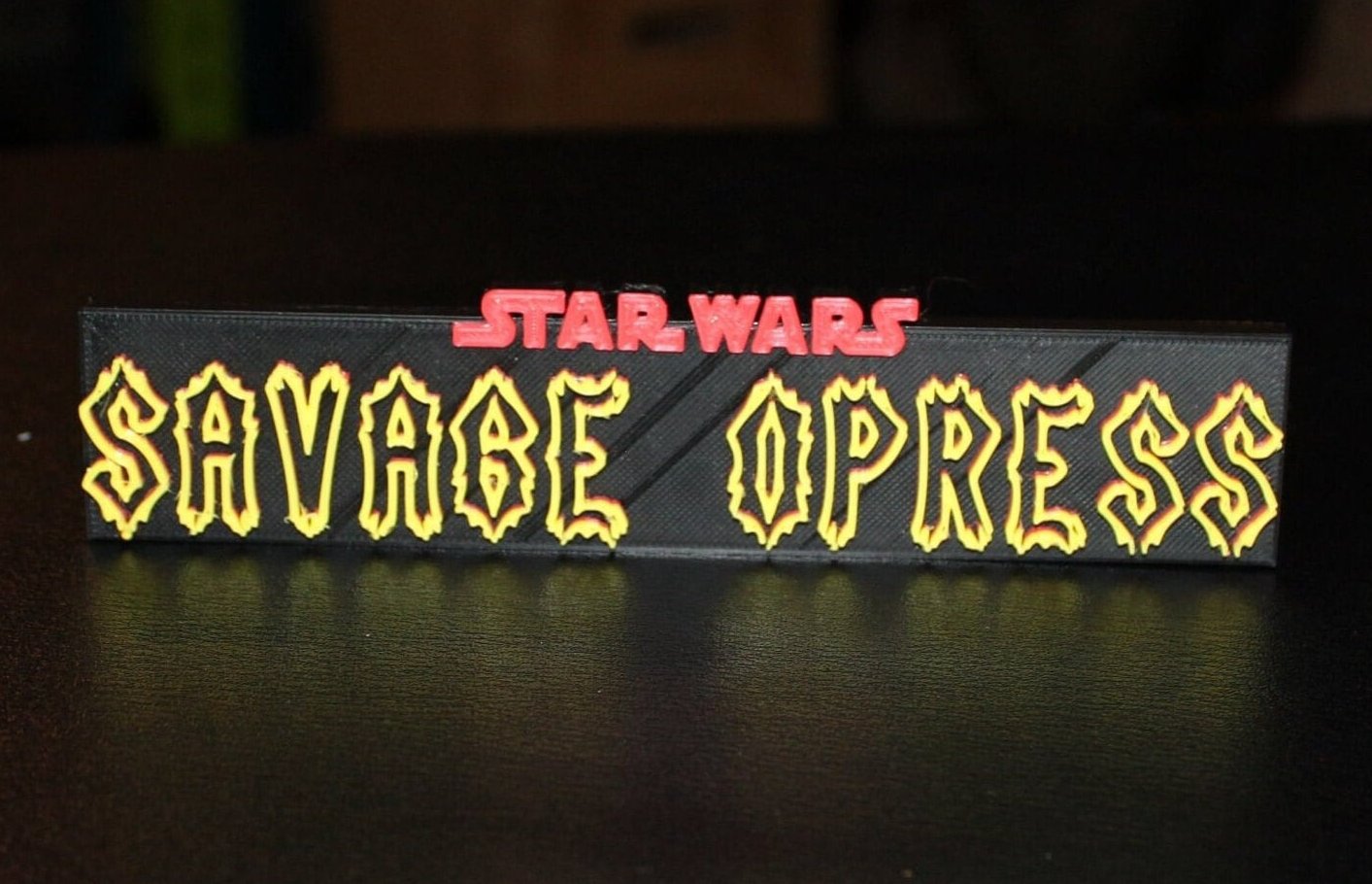 Savage Opress 3D printed Logo Art