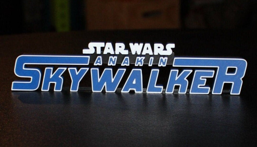 Anakin Skywalker 3D printed Comic Logo Art