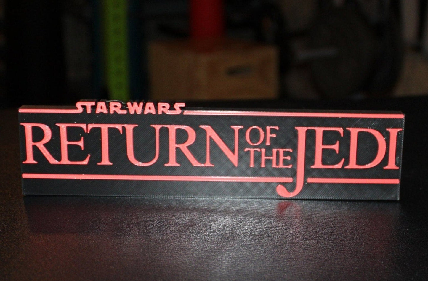 Star Wars Return of the Jedi 3D printed Logo Art