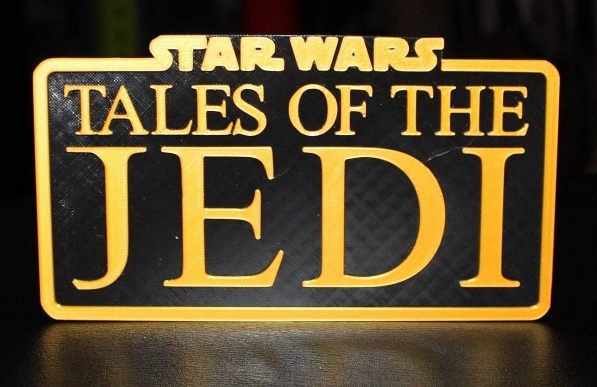 Tales of the Jedi 3D printed Logo Art