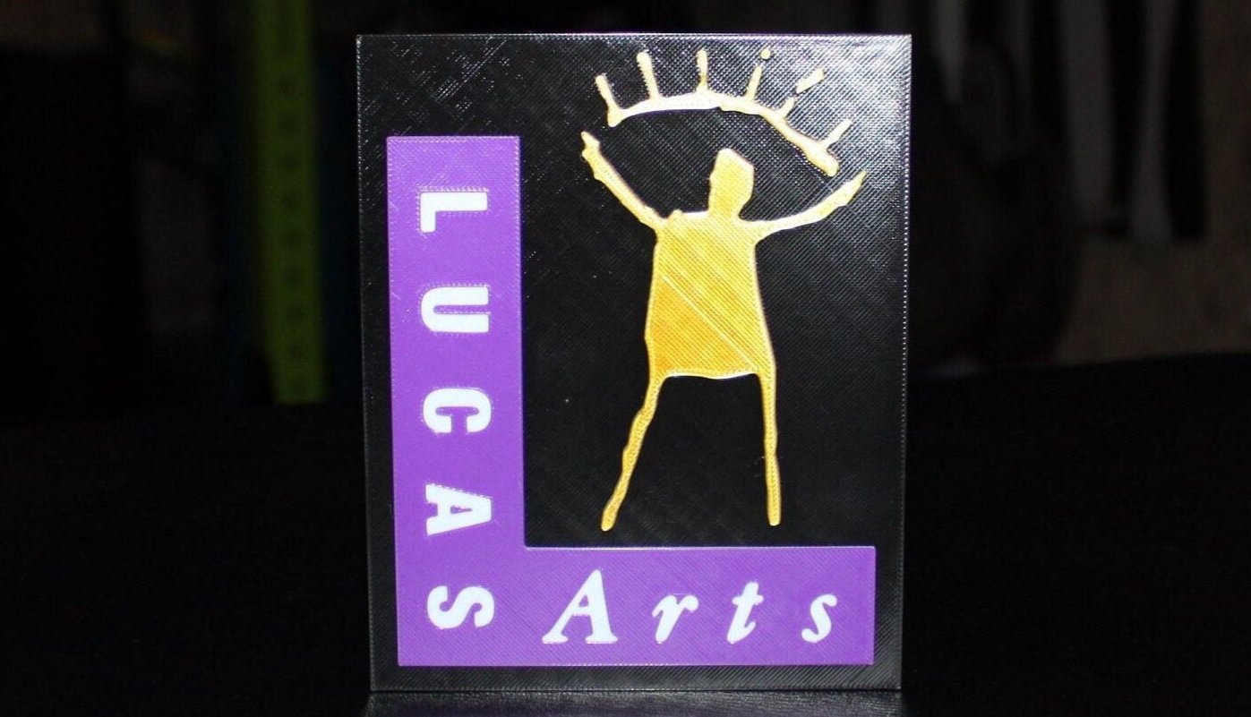 Lucasarts 3D printed Logo Art