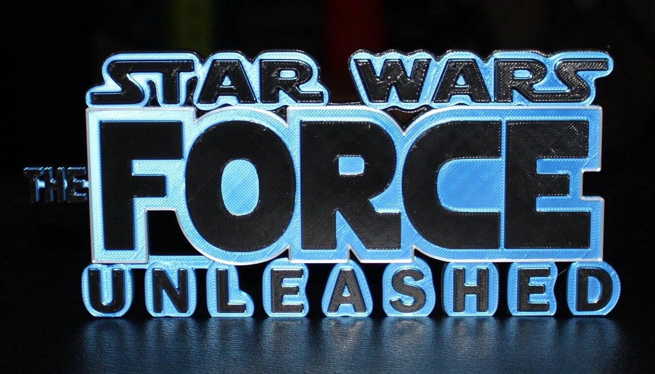 The Force Unleased Video Game 3D printed Logo Art