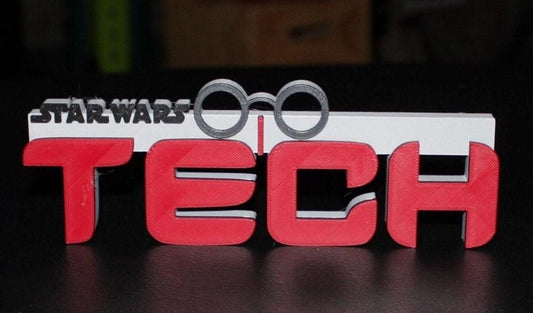 Tech 3D printed Logo Art