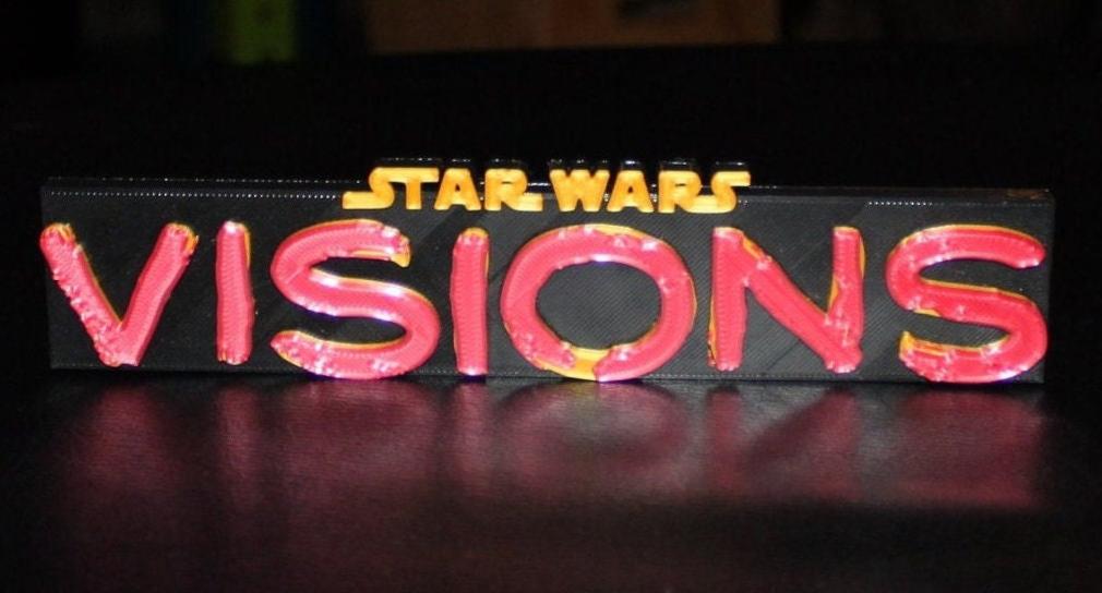 Star Wars Visions 3D printed Logo Art