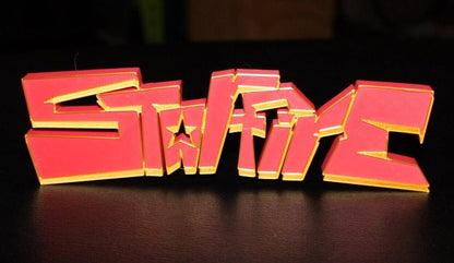 Starfire 3D printed Comic Logo Art