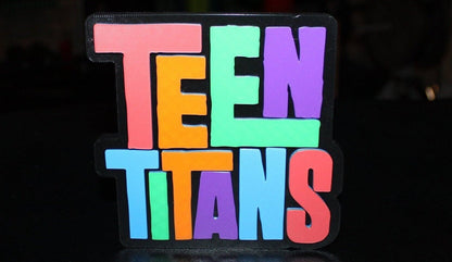 Teen Titans 3D printed Comic Logo Art