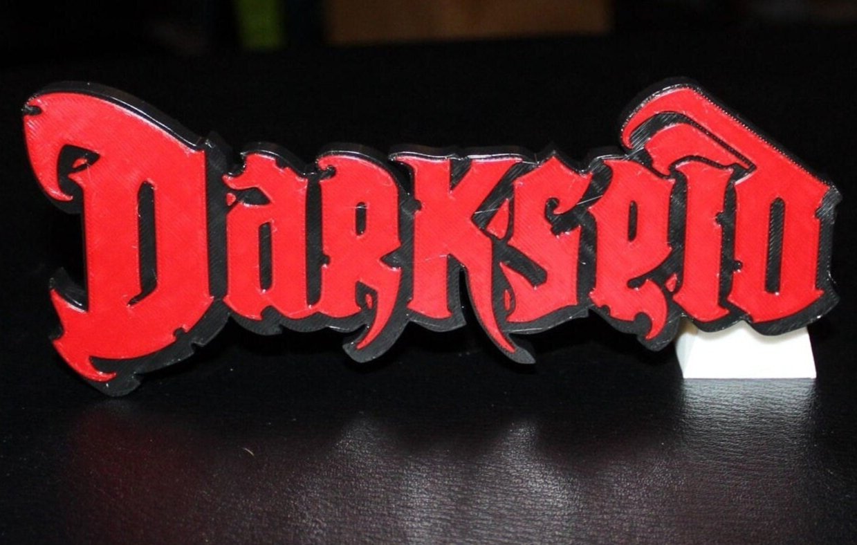 Darkseid 3D printed Comic Logo Art