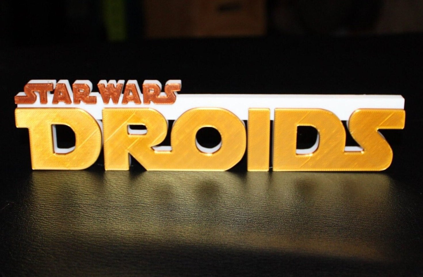 Droids 3D printed Logo Art