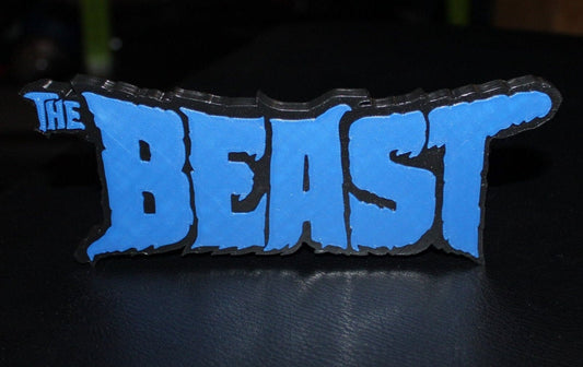 Beast 3D printed Logo Sign Wall Desk Shelf Art