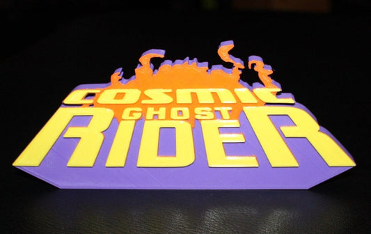 Cosmic Ghost Rider 3D printed Comic Logo Art