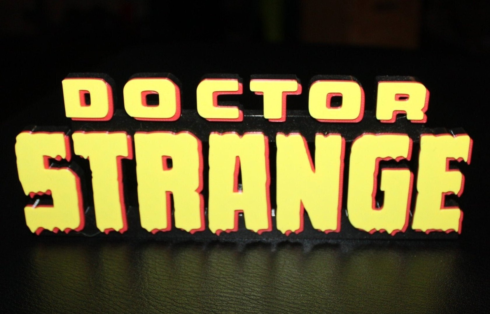 Doctor Strange 3D printed Comic Logo Art