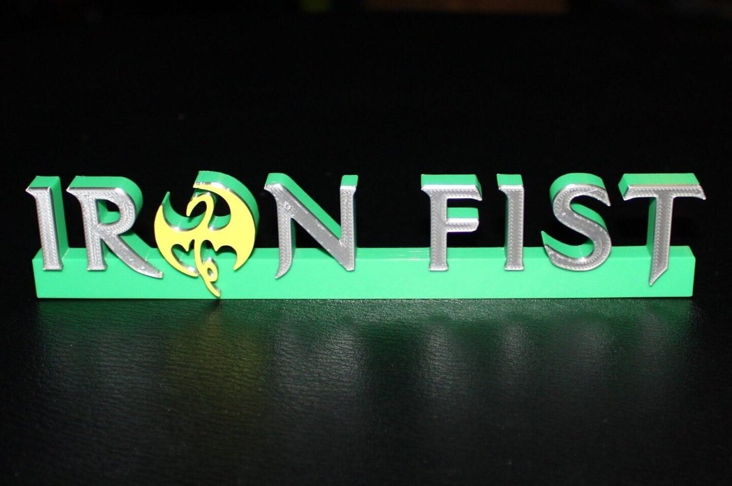 Iron Fist 3D printed Comic Logo Art